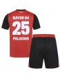 Bayer Leverkusen Exequiel Palacios #25 Heimtrikotsatz für Kinder 2024-25 Kurzarm (+ Kurze Hosen)